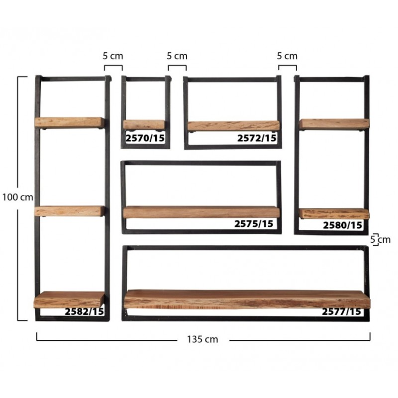 ZI Wall shelf edge 20cm